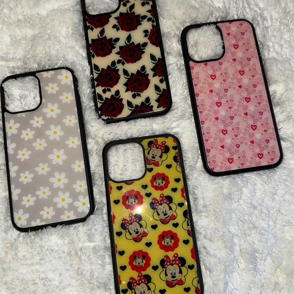 Floral and Character Patterned Phone Cases